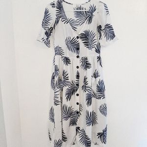 Blue and White Summer Dress